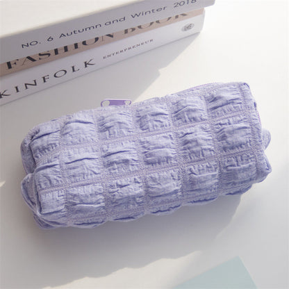 Large Capacity Puff Polyester Pencil Case