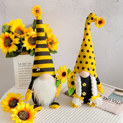 Bee Festival Long Hats, Fabric Figurine Ornaments