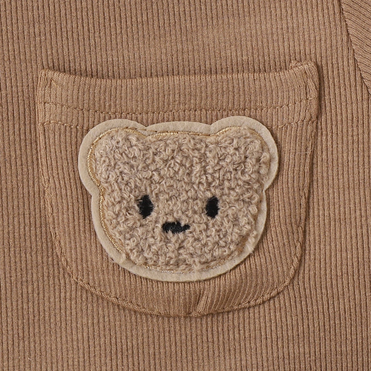 Bear Embroidery Short Sleeve Shorts Set Cotton Baby Clothes
