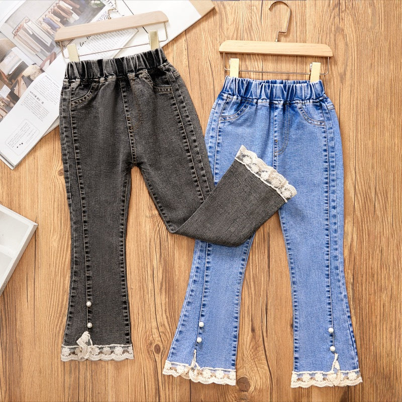 Cotton Medium Children's Loose Wide Leg Baby Flared Pants
