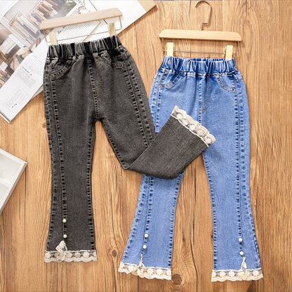 Cotton Medium Children's Loose Wide Leg Baby Flared Pants