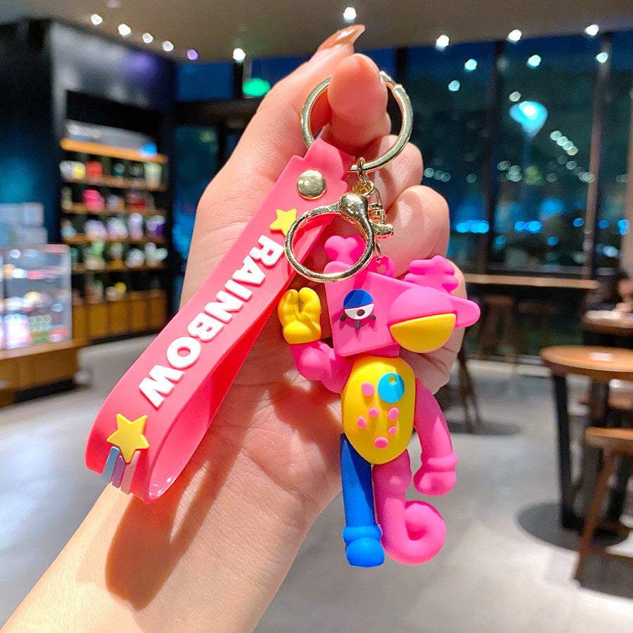 PVC Soft Glue Cute Keychain Creative Keychain