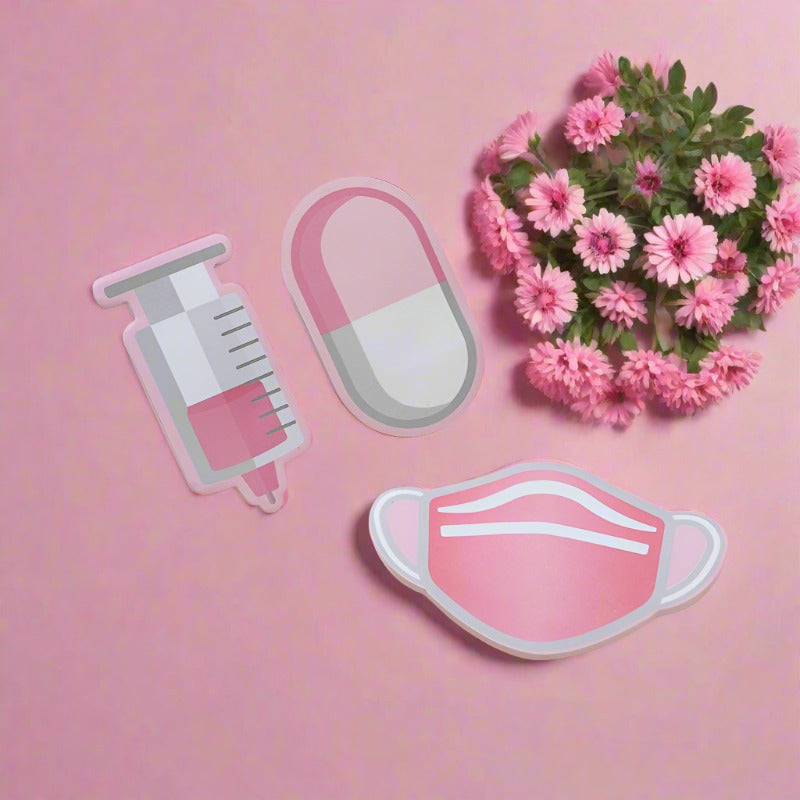 Medical and Nursing Themed Combination Shaped Sticky Notes