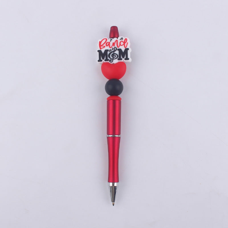Beaded Pens Cartoon Pattern Silicone Bead Ballpoint Pen