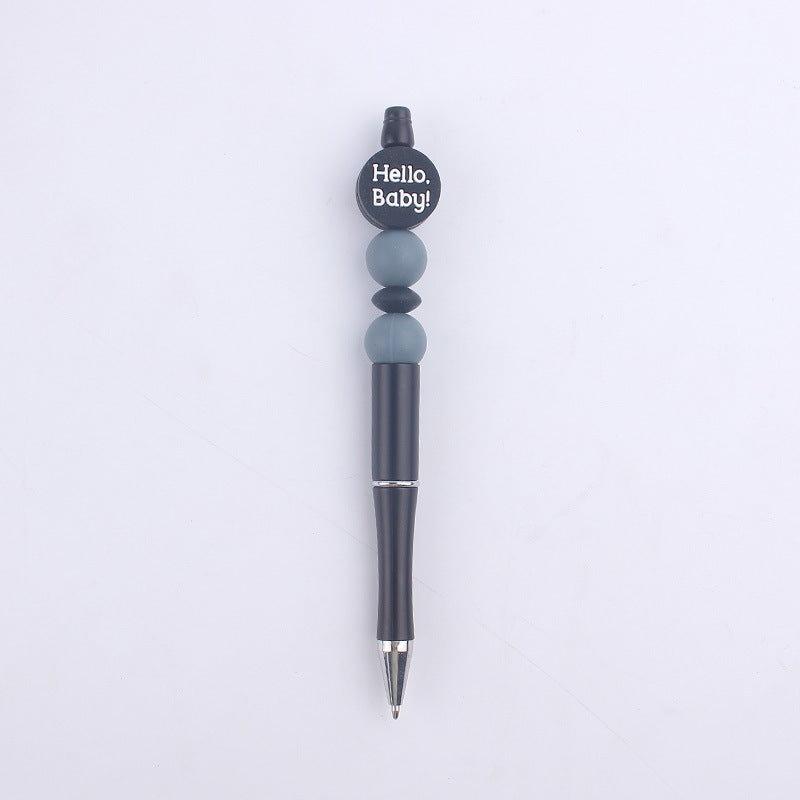 Cartoon Baby Round Silicone DIY Bead Pen