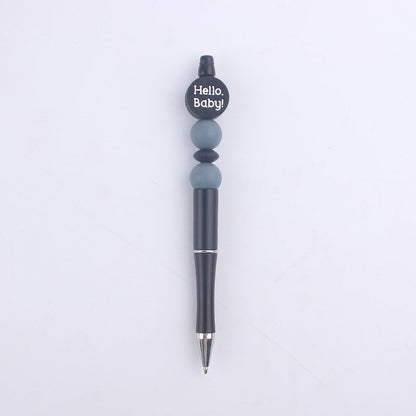 Cartoon Baby Round Silicone DIY Bead Pen