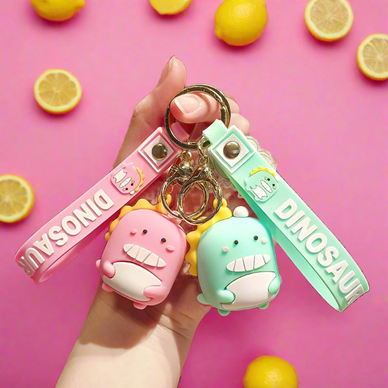 Cartoon Dinosaur PVC Keychain