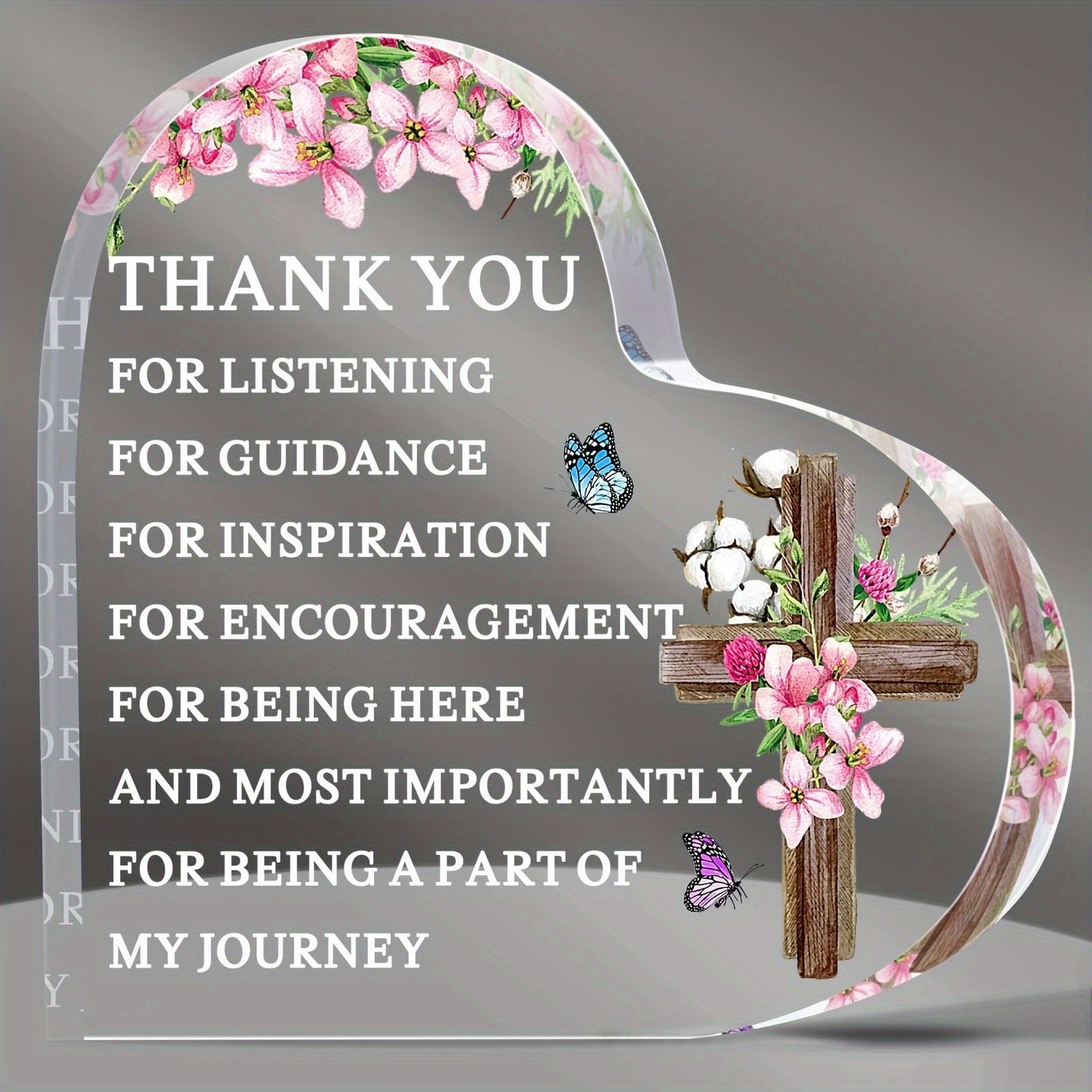 Transparent and Caring Acrylic Ornaments for Mother's