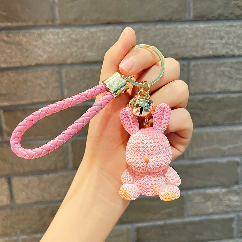 Resin Rabbit Keychain Cute Keychain