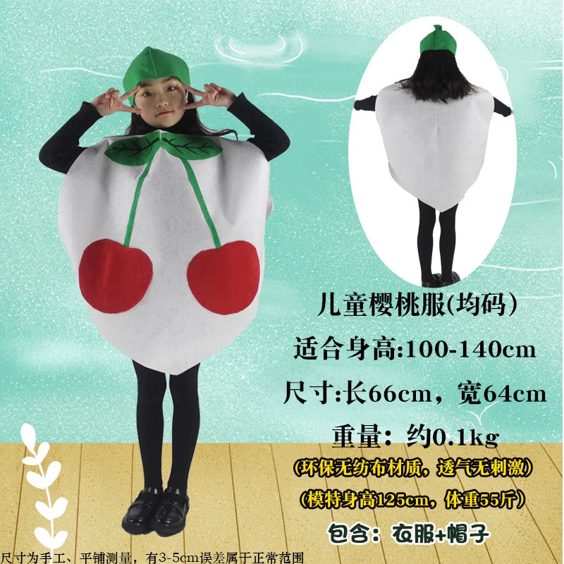 Children's Fruit and Vegetable Costume Environmental-Friendly