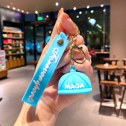 Cartoon Hat PVC Soft Keychain Creative Keychain