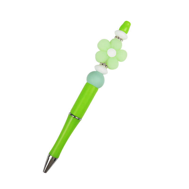 10pcs/packDIY Handmade Luminous Flower Silicone Bead Bead Pen