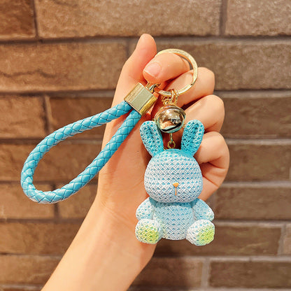 Resin Rabbit Keychain Cute Keychain