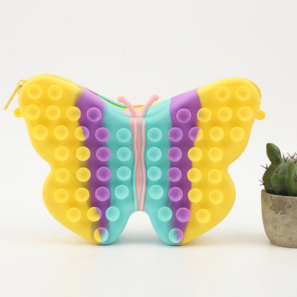 Silicone Butterfly Satchel Pressure Reducing Toys