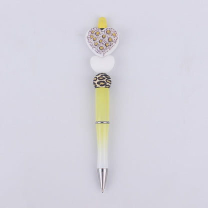 Cartoon Love Series Beadable Silicone Beaded Ballpoint Pen