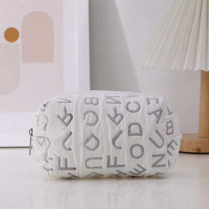 Simplified English Letter Cloth Pen Bag