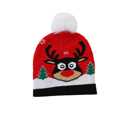 Wholesale Christmas Hats Children's Knitted Woolen Hats Colorful Knitted Hats Christmas Hats