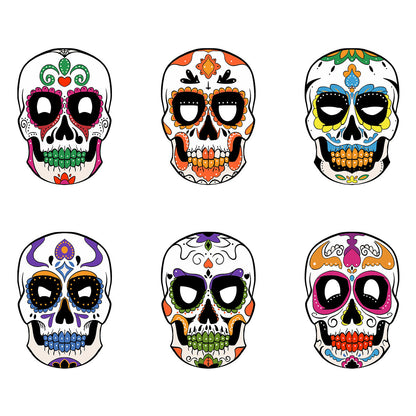 Halloween party masquerade paper skull ghost face diy mask