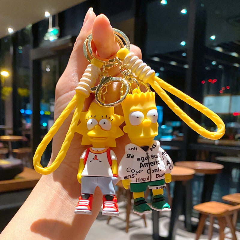 Cartoon Cute PVC Soft Keychains Silicone Creative Keychain