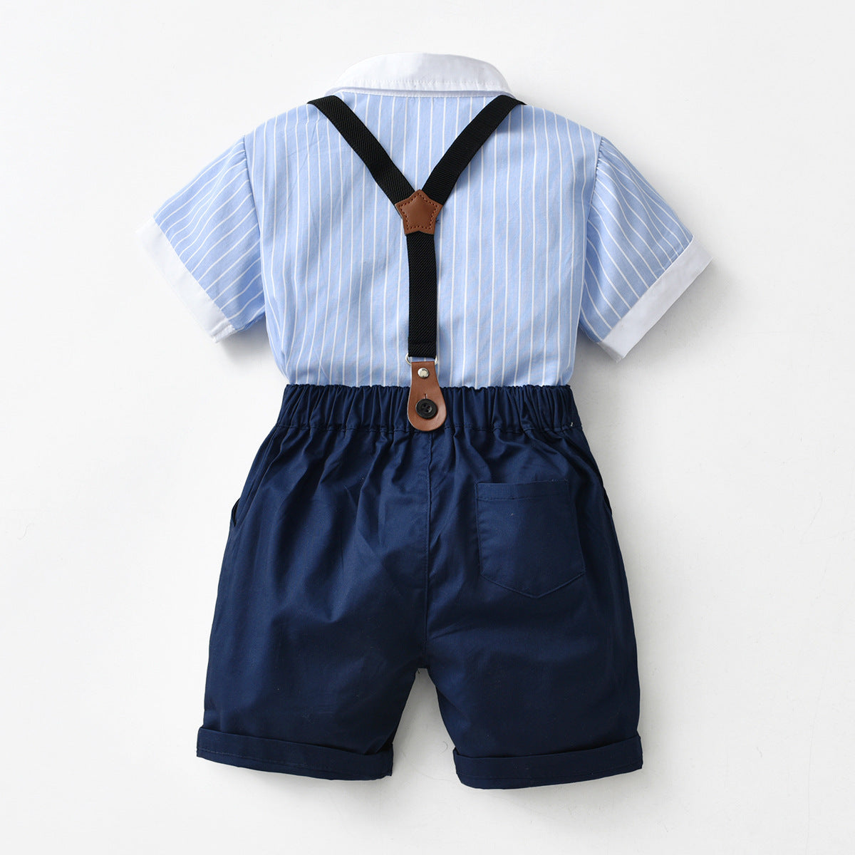 Children's Cotton Shirt and Suspender Four Piece Set