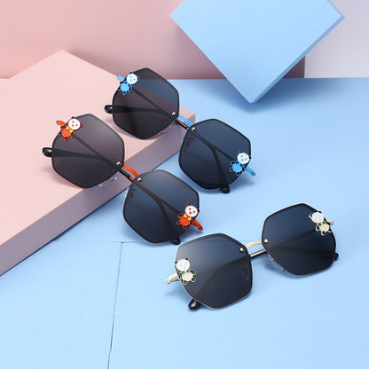 Resin Children's Cartoon Panda Sunglasses