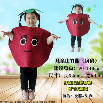 Children's Fruit and Vegetable Costume Environmental-Friendly