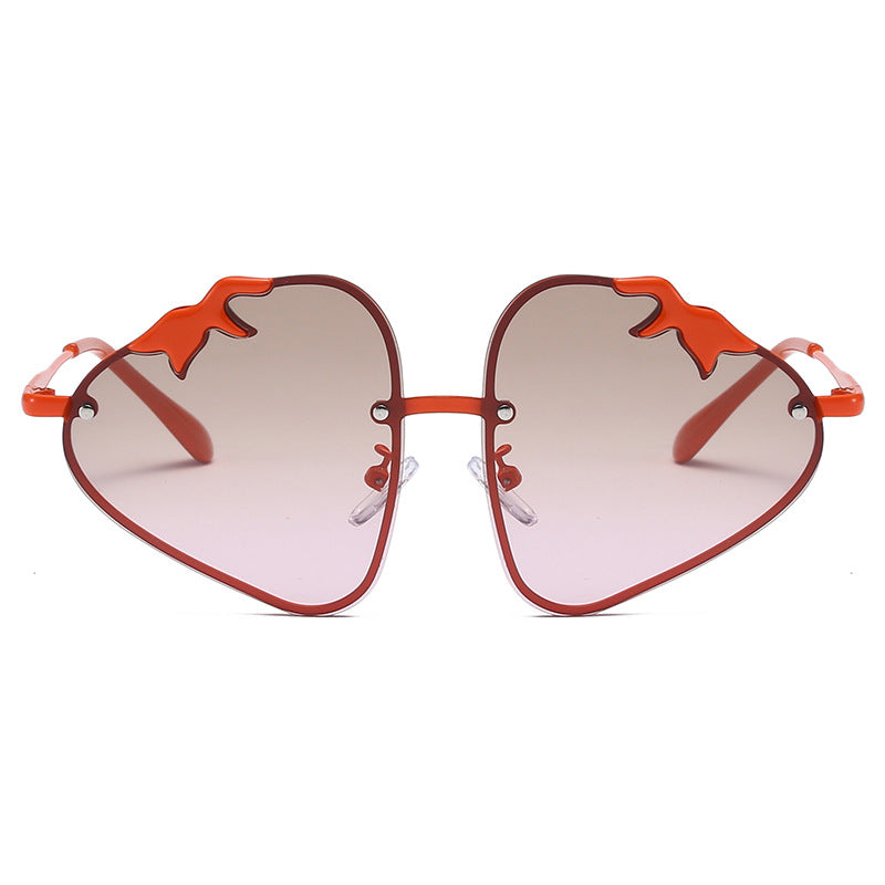 Resin Cartoon Strawberry Sunglasses