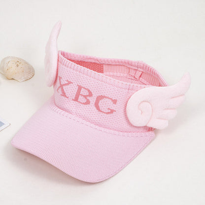 Polyester Rabbit Ear Children's Sun Hat Sunscreen Empty Top Hat