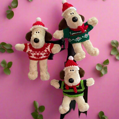 Christmas Hats, Scarves, Puppies, Plush Refrigerator Stickers