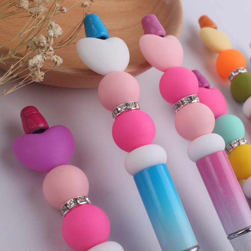 Cartoon Love Silicone Handmade Bead Pen