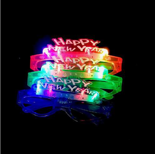 LED Cool Light Square Louver Love Glasses
