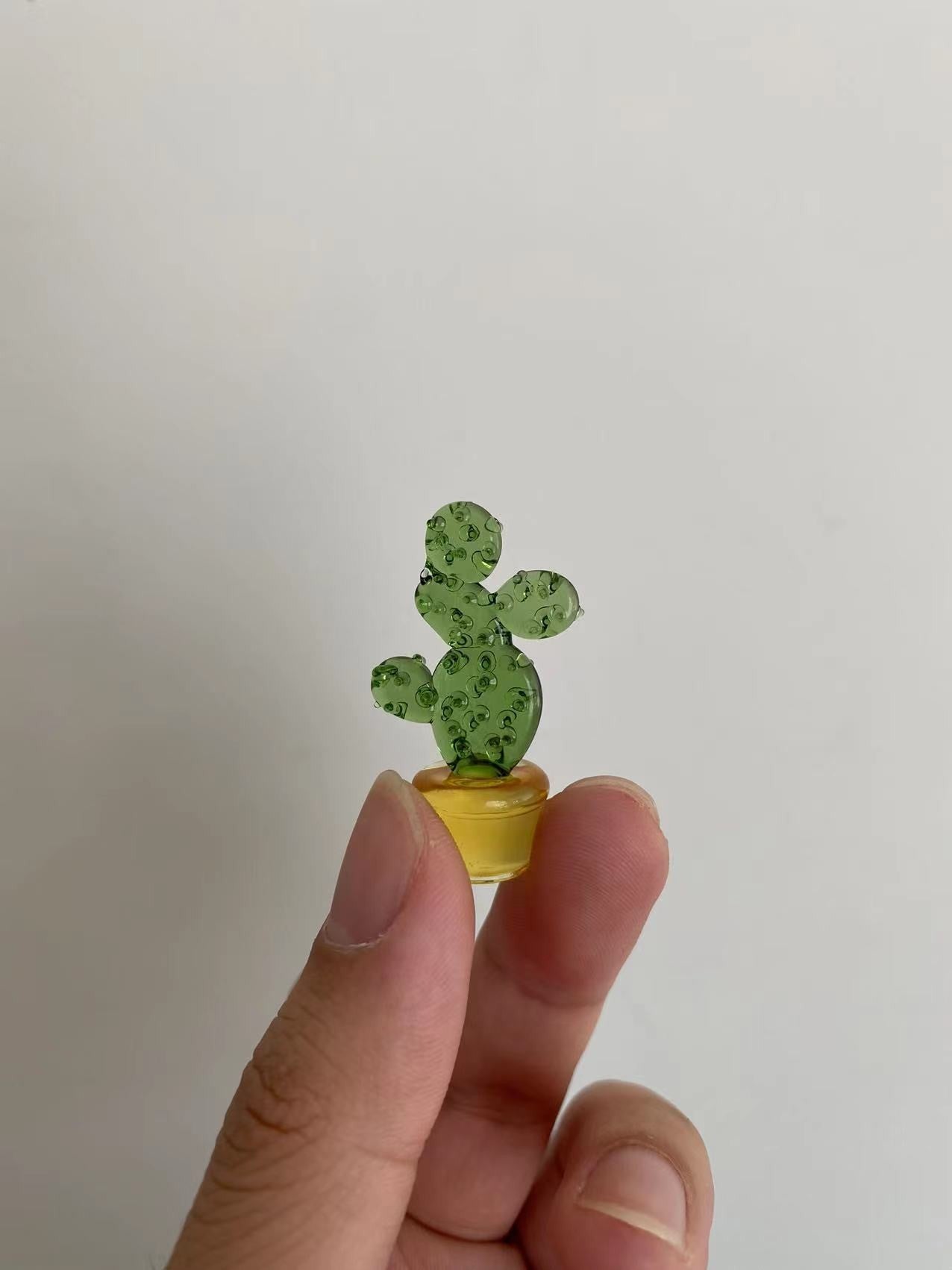 Cactus Succulent Simulation Plant, Glass Ornaments