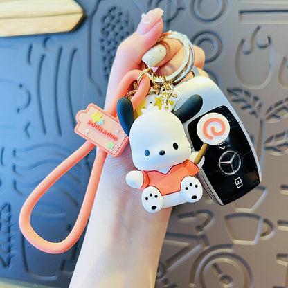 Big Ears PVC Soft Glue Puppy Keychain Creative Keychain