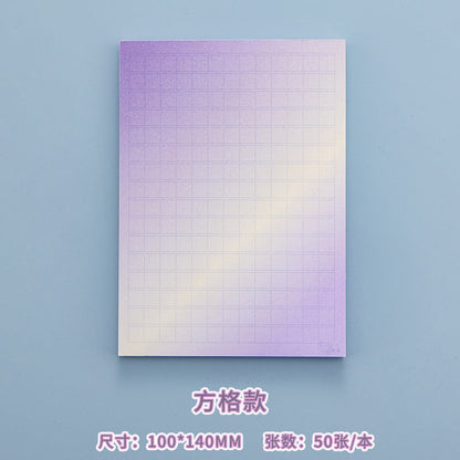 Purple Gradient Peelable Non-Adhesive Paper Memo Pad