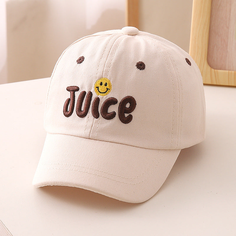 Cotton Embroidered Letter Children's Baseball Caps