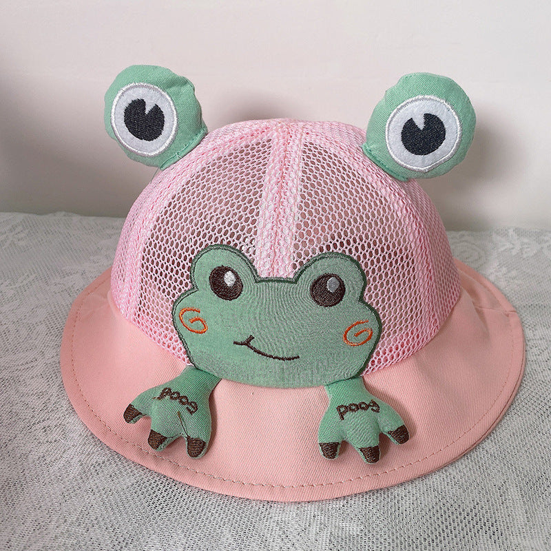Cotton Cute Frog Kids Bucket Hat