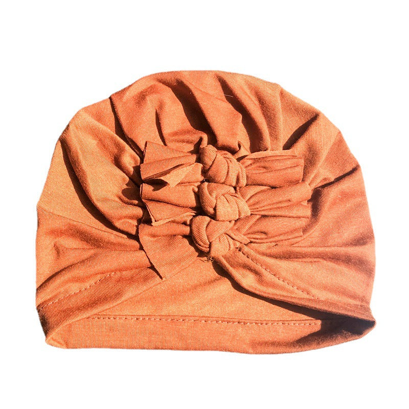 New Bow Baby Hat Spring And Autumn Solid Color Baby Hat Newborn Baby Hat 21 Colors Available Wholesale Baby Hats