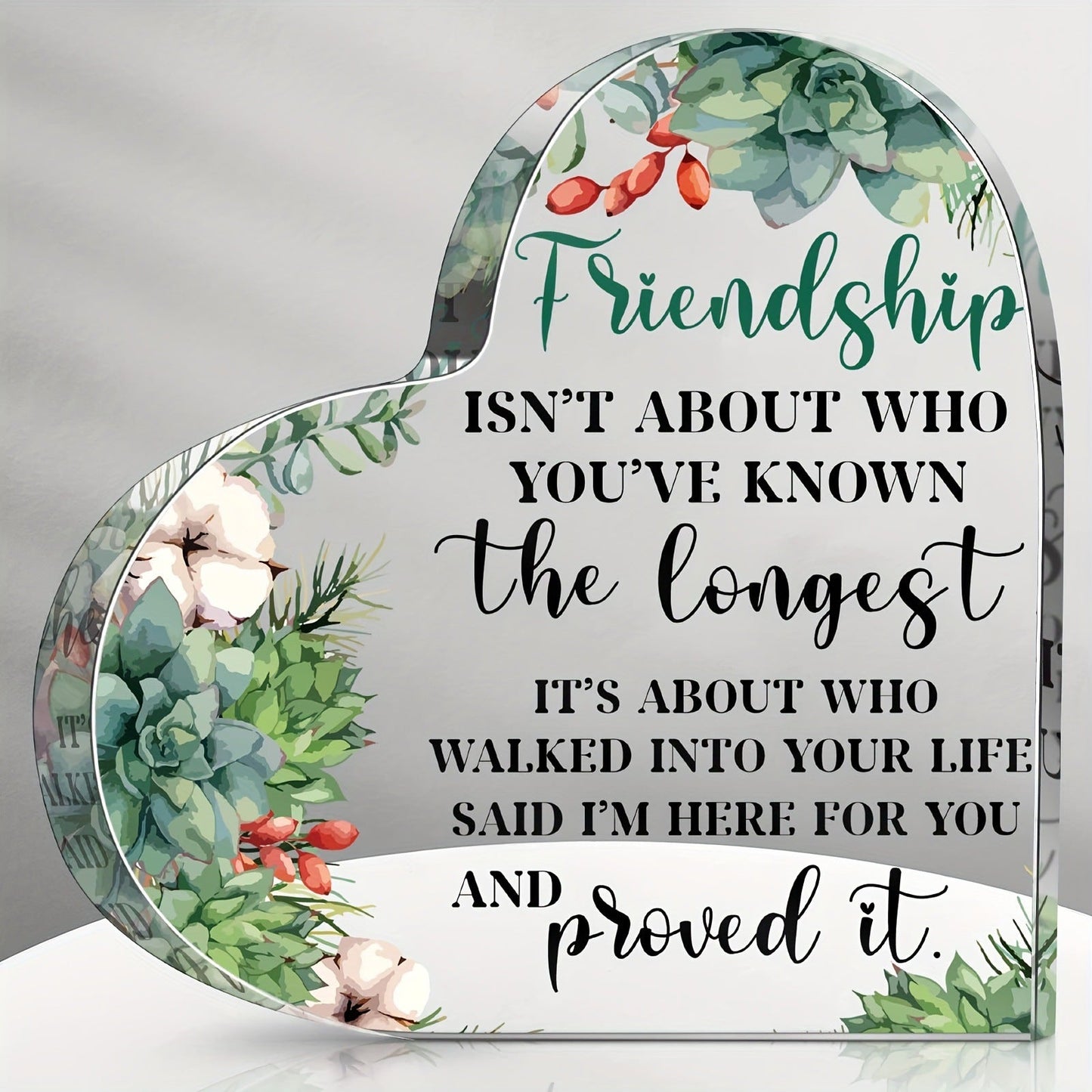 Transparent and Caring Acrylic Ornaments for Mother's