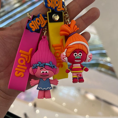 Cartoon Anime PVC Silicone Keychains Creative Keychain