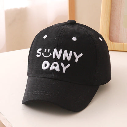 Cotton Embroidered Letter Children's Baseball Caps