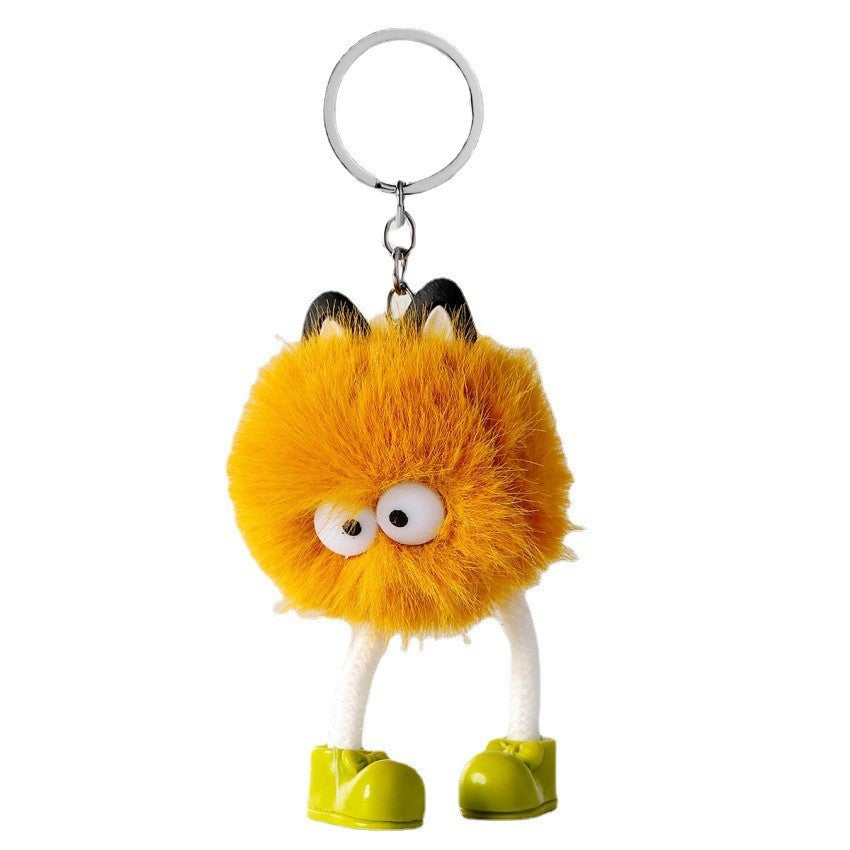 Cartoon Small Monster Animal Plush Keychain