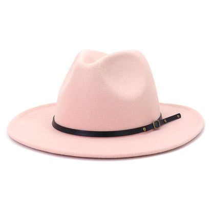 Jazz Hat Autumn And Winter British Retro Top Hat Fashion Women's Woolen Hat Wholesale Women's Hats