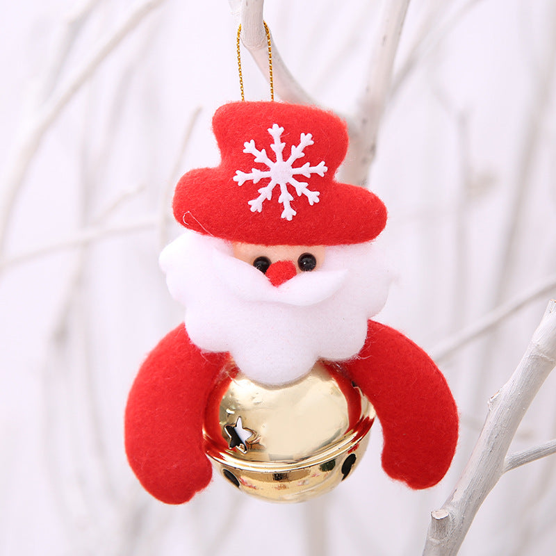 Polyester Christmas Tree Doll Bell Pendant