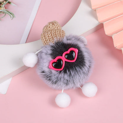 Hair Ball Elf Keychain