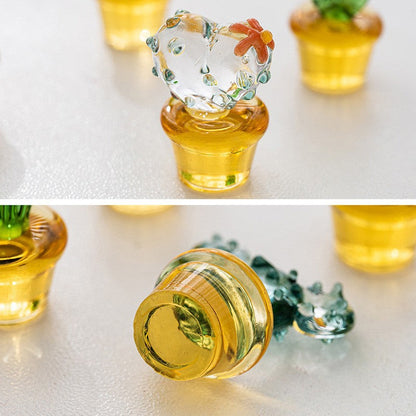 Cactus Succulent Simulation Plant, Glass Ornaments
