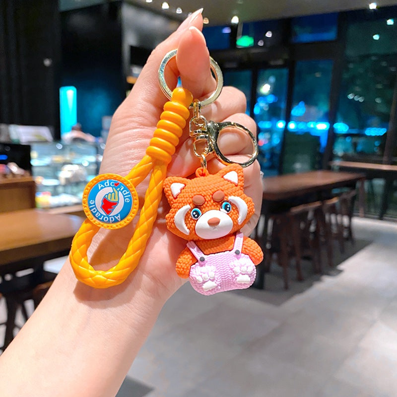 Cartoon Bear PVC Soft Keychain Creative Keychain