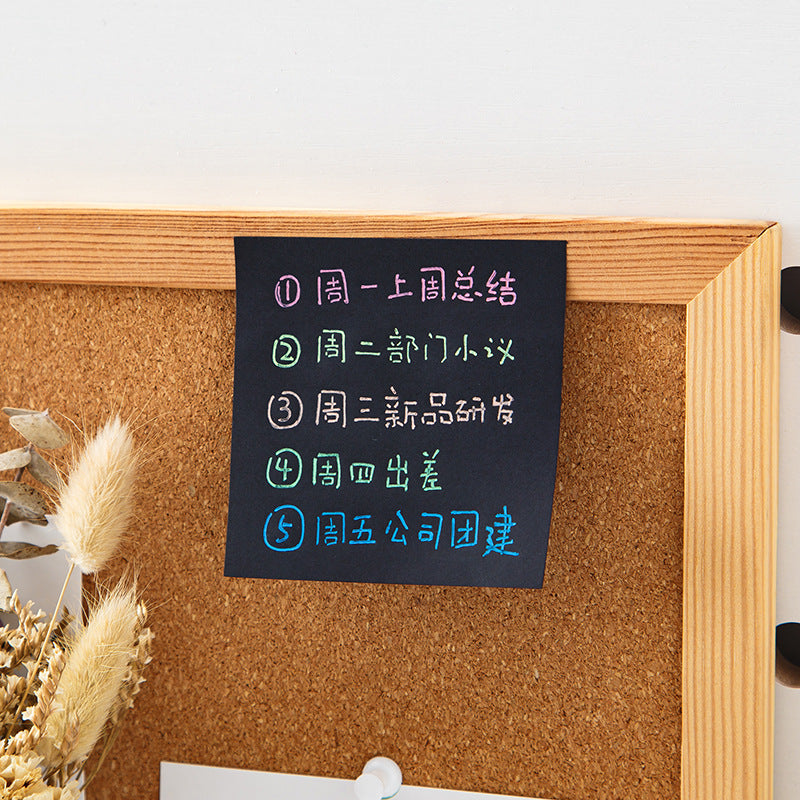 Black Sticky Note Paper