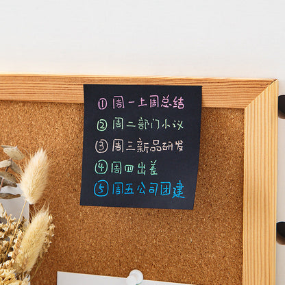 Black Sticky Note Paper