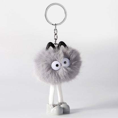 Cartoon Small Monster Animal Plush Keychain