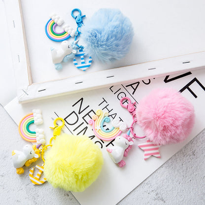 Fur Ball My Little Pony Resin Keychain